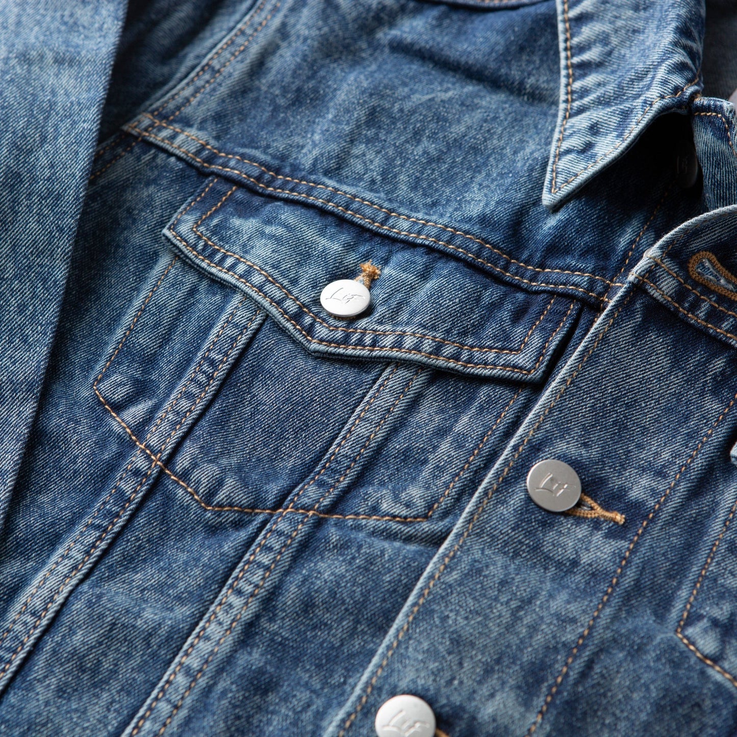 Vintage Washed Blessed Denim Jacket
