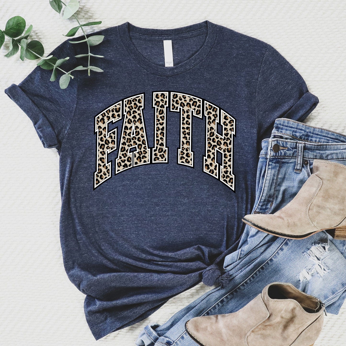 Faith Leopard Tee