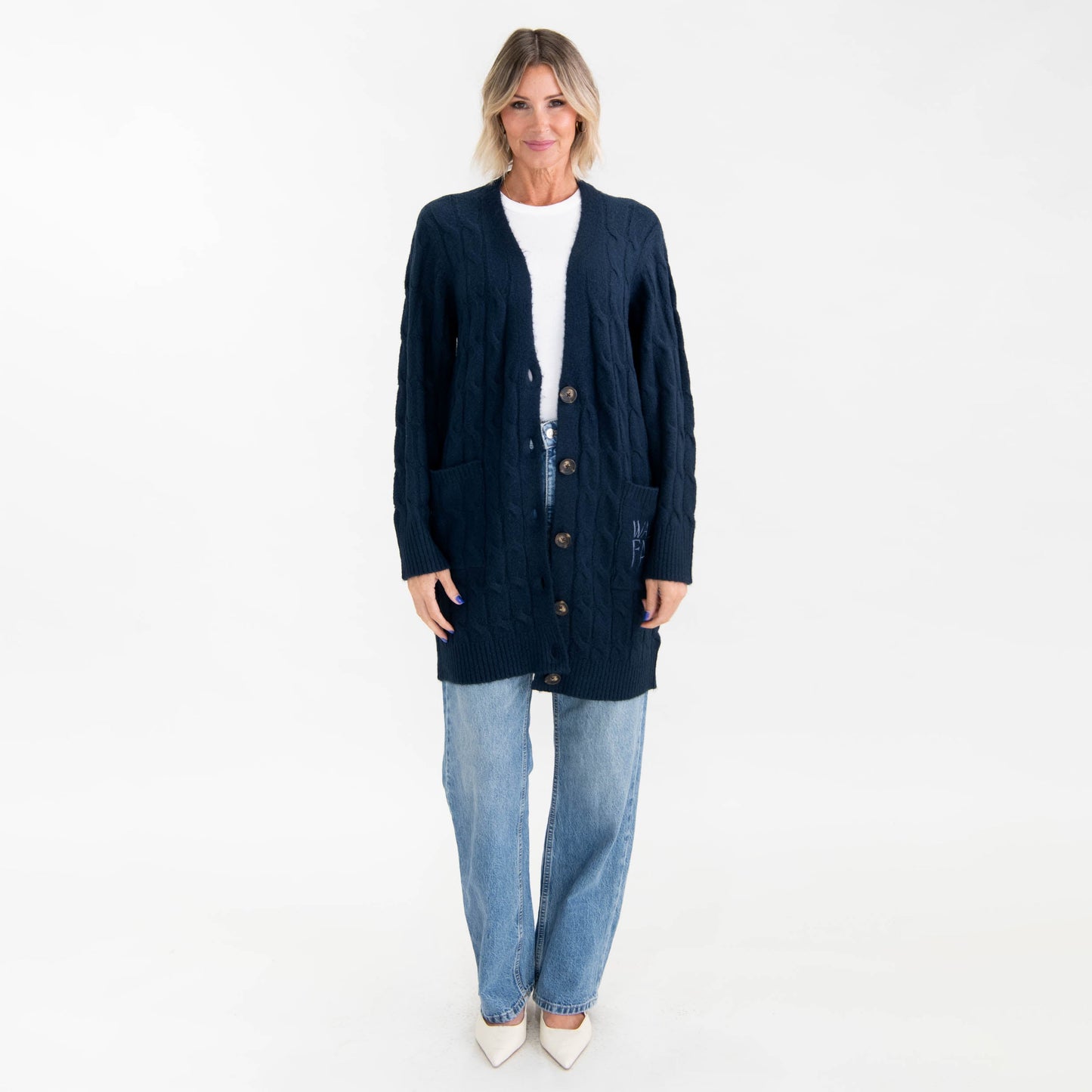 Walk By Faith Cable Knit Cardigan