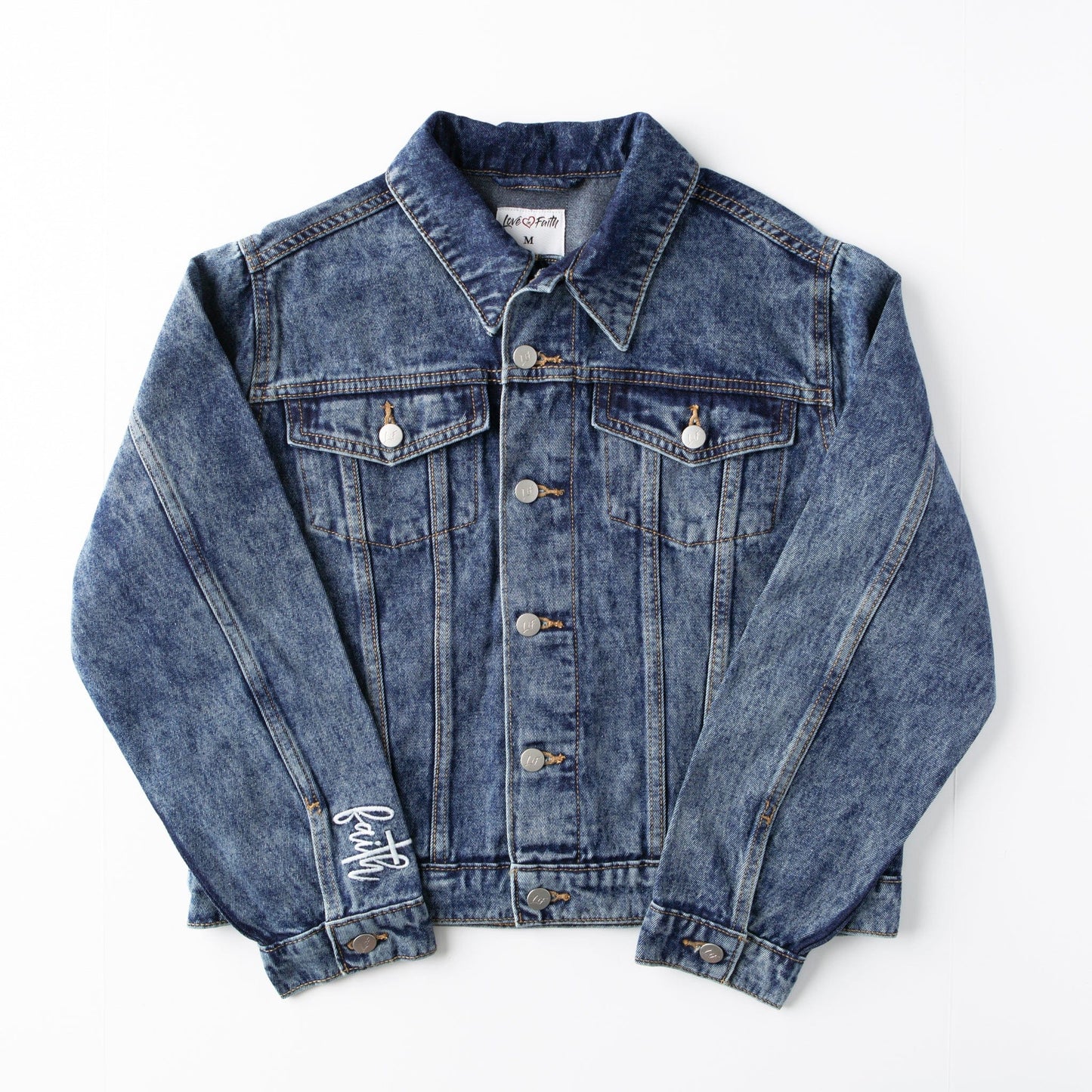 Vintage Washed Faith Denim Jacket