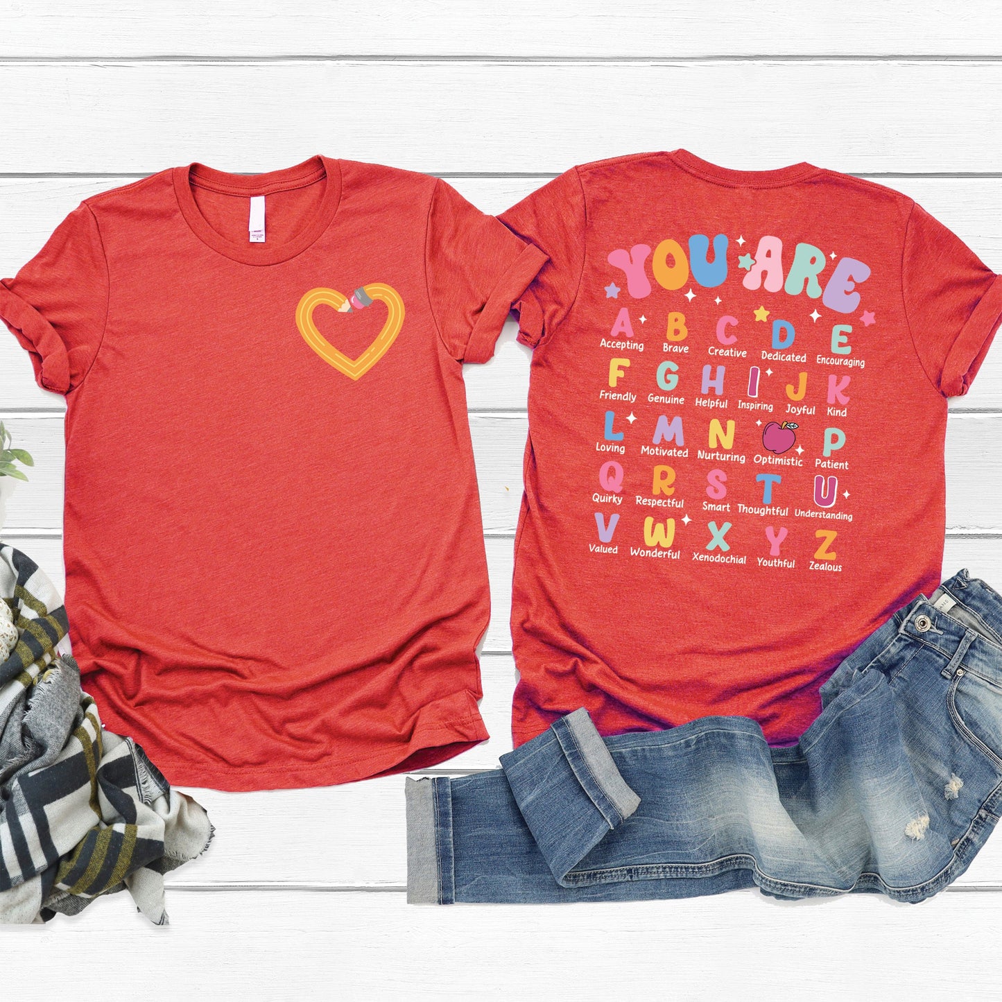 You Are Pencil Heart Tee