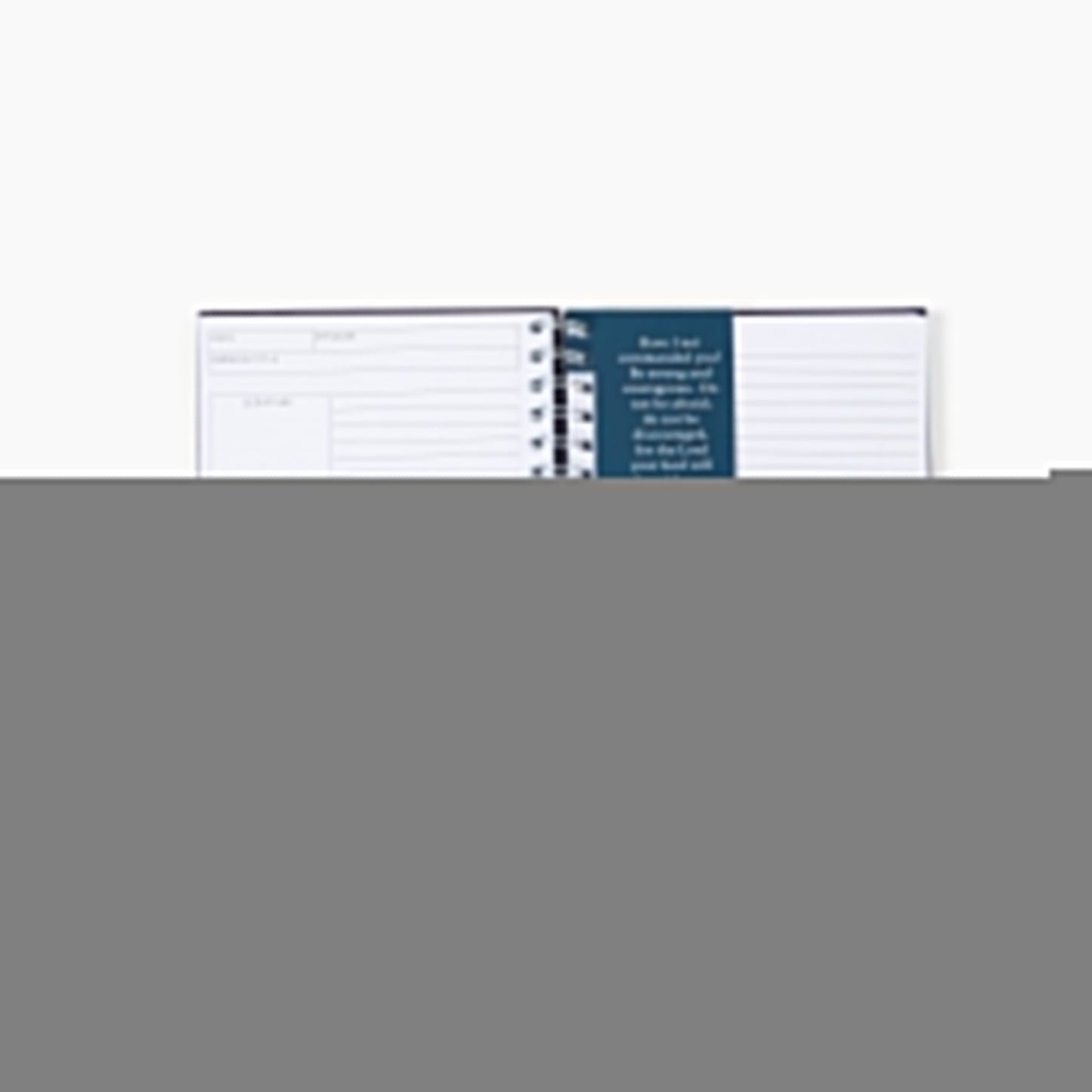 Navy Linen Cross Sermon Notes