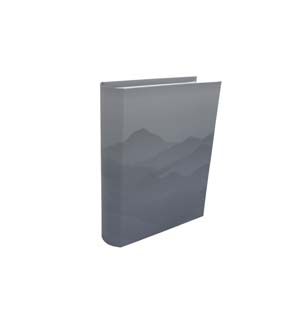 13.5 Blue Mountain Winter Book Shaped Box by Place   Time
