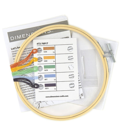 Dimensions Rainbow Embroidery Kit 6  Hoop