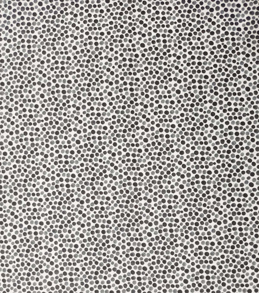 Black Watercolor Dots Cotton Fabric by Keepsake Calico