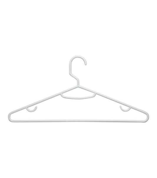 Honey Can Do 15 x 7.5 White Recycled Plastic Hangers 60pk