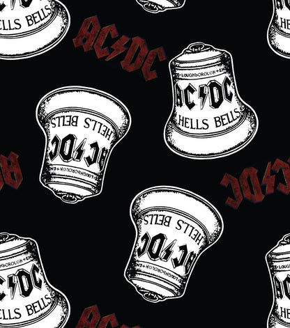 ACDC Cotton Fabric Hells Bells