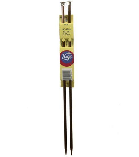 Boye Single Point Aluminum Knitting Needles 14 Size 10