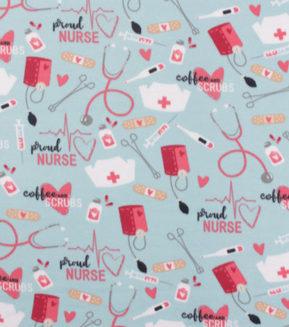 Coffee   Scrubs Blizzard Fleece Fabric