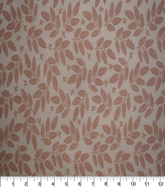 Brown Leaves Quilt Cotton Fabric by Quilter s Showcase