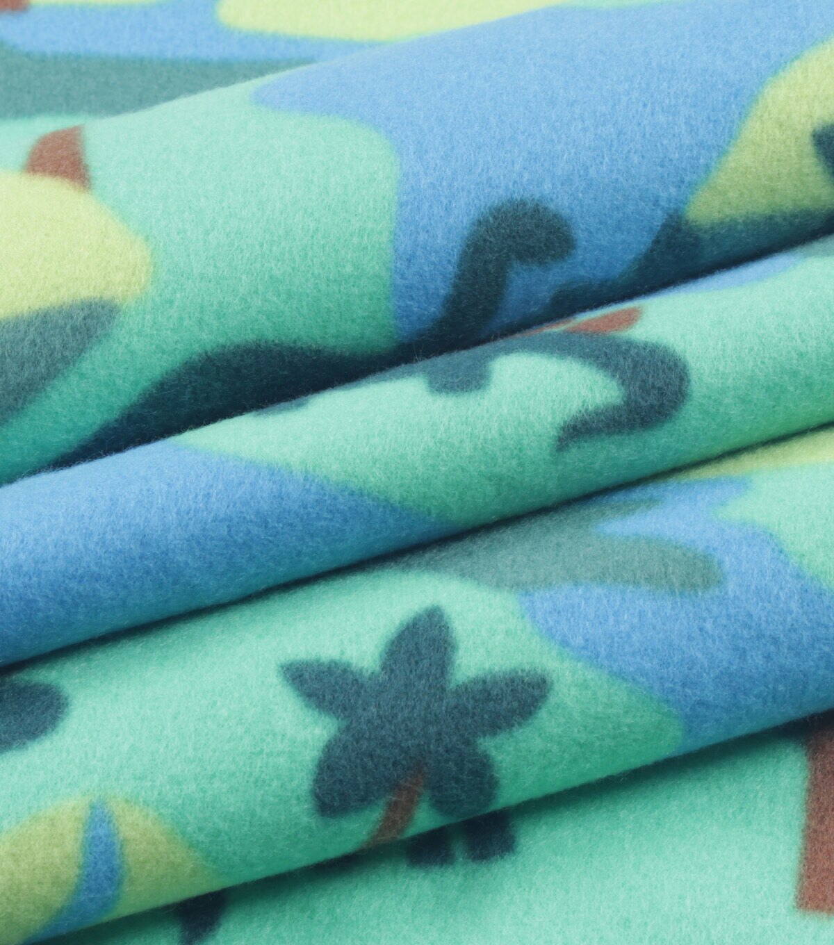 Dinosaur Landscape Blizzard Fleece Fabric