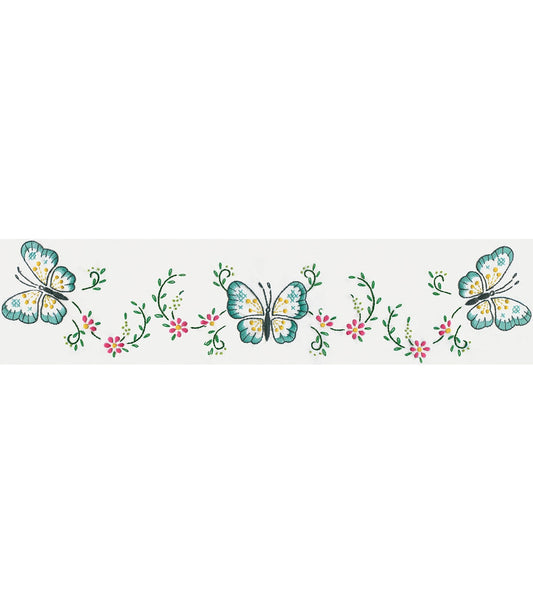 Design Works 30 x 20 Butterfly Stamped Embroidery Pillowcases 2pk