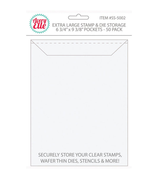 Avery Elle 7 x 9 Stamp   Die Storage Pockets 50pk