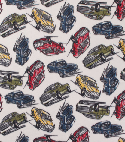 Classic Truck Blizzard Fleece Fabric