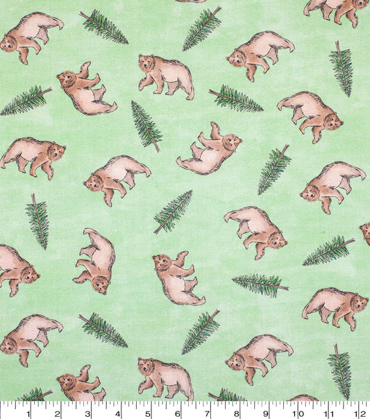 California Cotton Fabric Tossed Icons