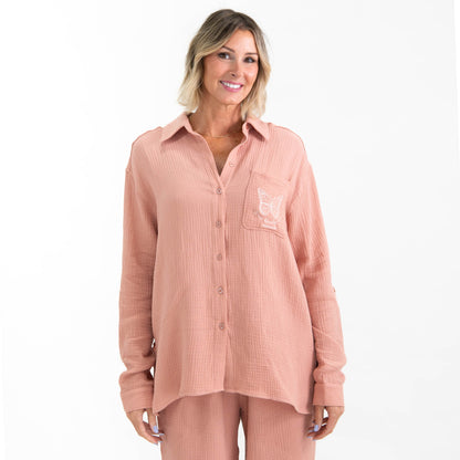 True Lovely Pure Cotton Gauze Shirt