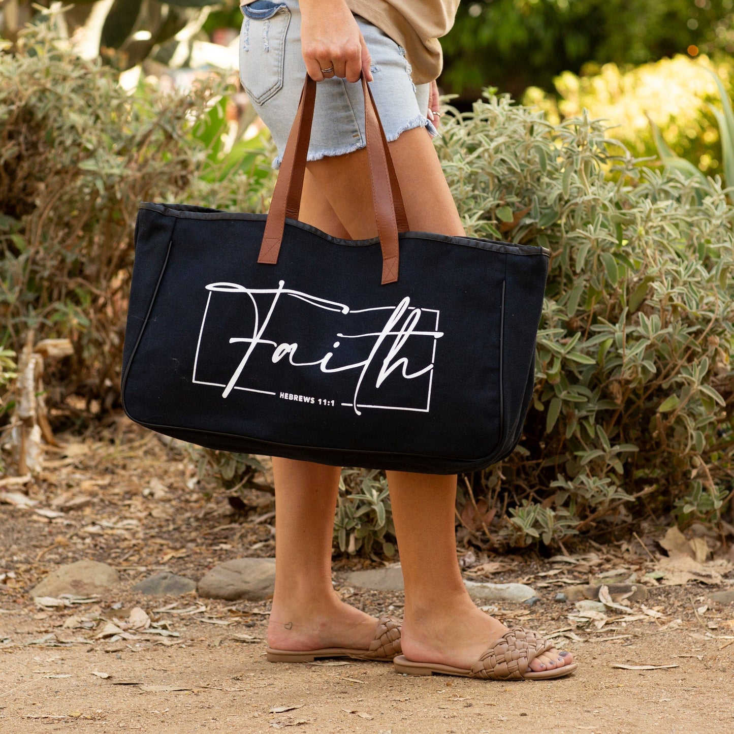 Faith Canvas Tote Bag