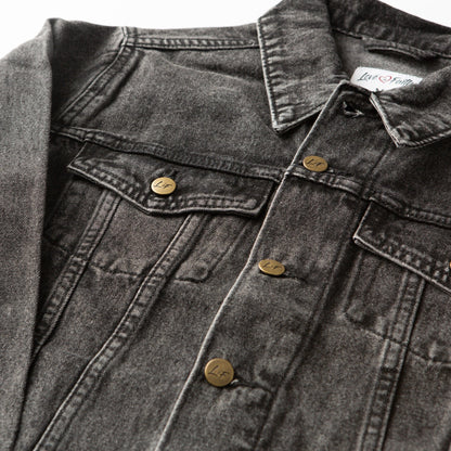 Vintage Washed Blessed Denim Jacket