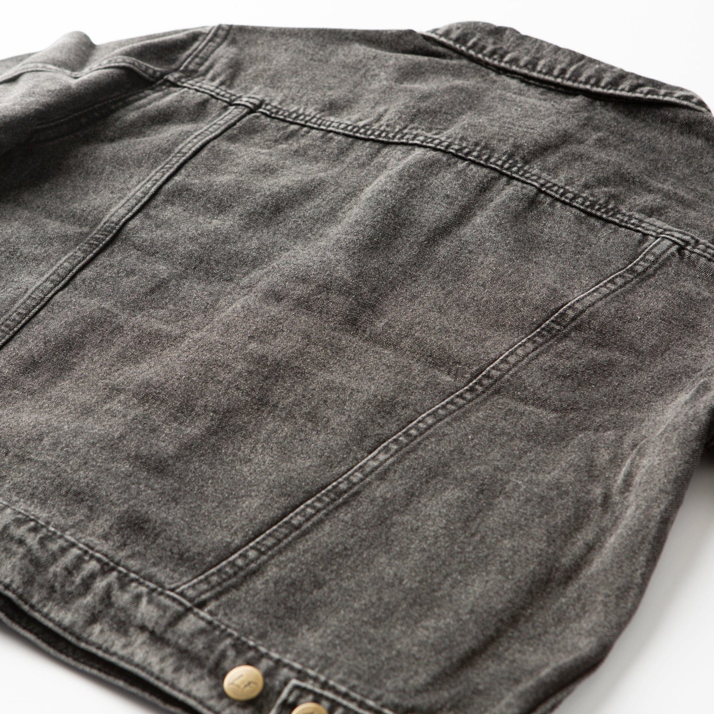 Vintage Washed Blessed Denim Jacket