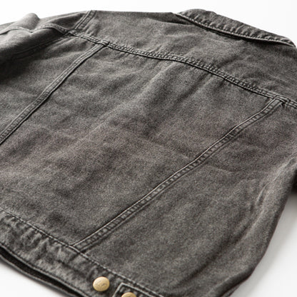 Vintage Washed Blessed Denim Jacket