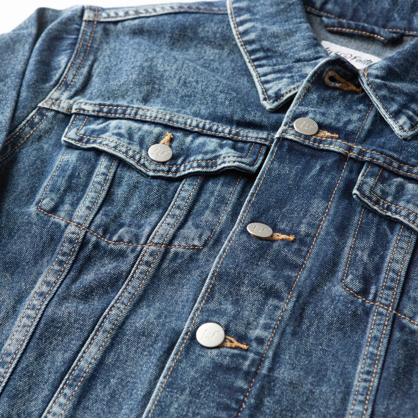 Vintage Washed Created With A Purpose Denim Jacket