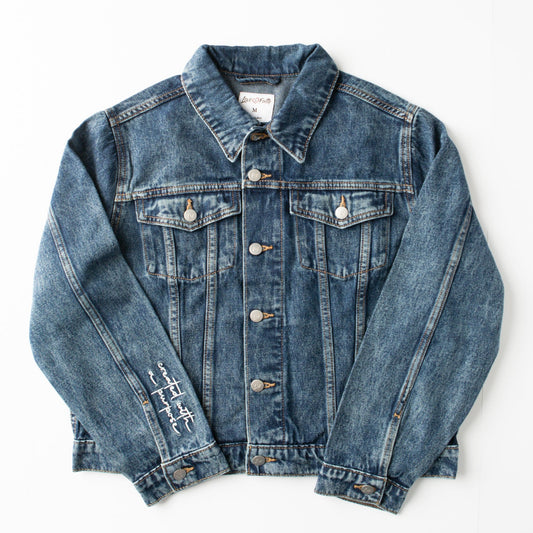 Vintage Washed Created With A Purpose Denim Jacket