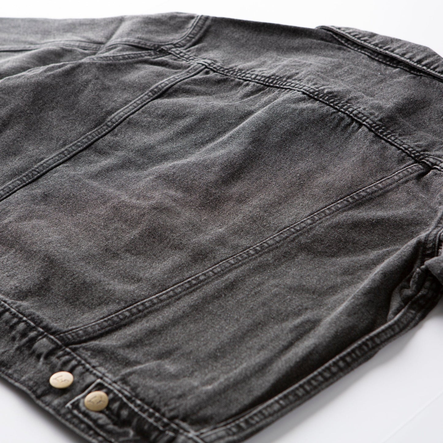 Vintage Washed Faith Over Fear Denim Jacket