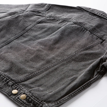 Vintage Washed Blessed Denim Jacket