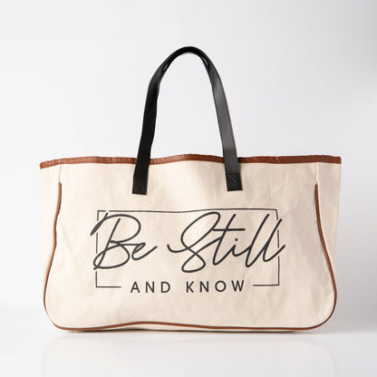 Be Still Canvas Tote Bag