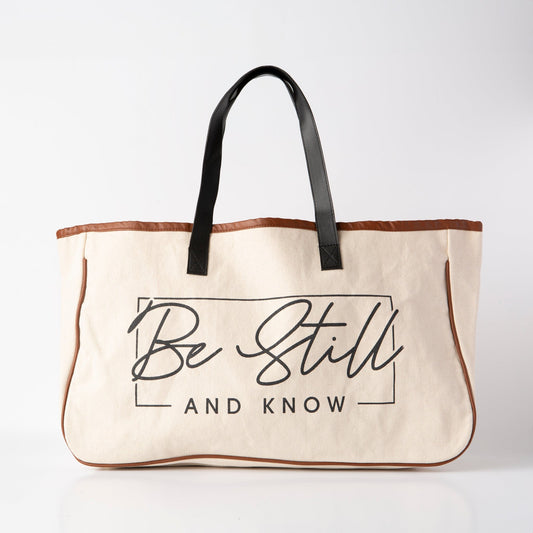 Be Still Canvas Tote Bag