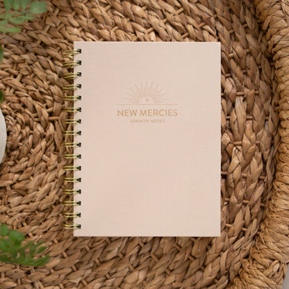Linen New Mercies Sermon Notes and Journal