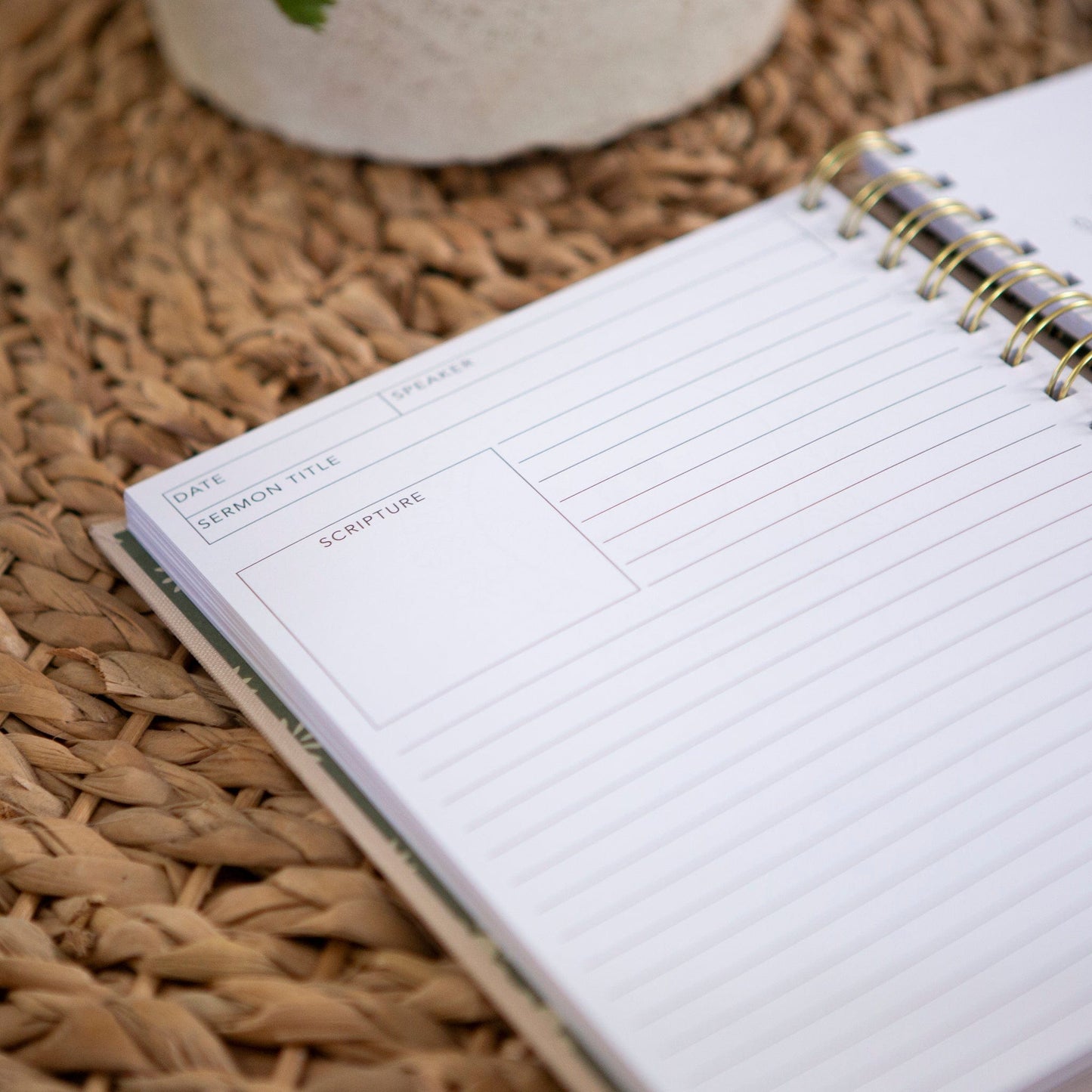 Linen New Mercies Sermon Notes and Journal