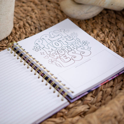 Purple Floral Sermon Notes and Journal
