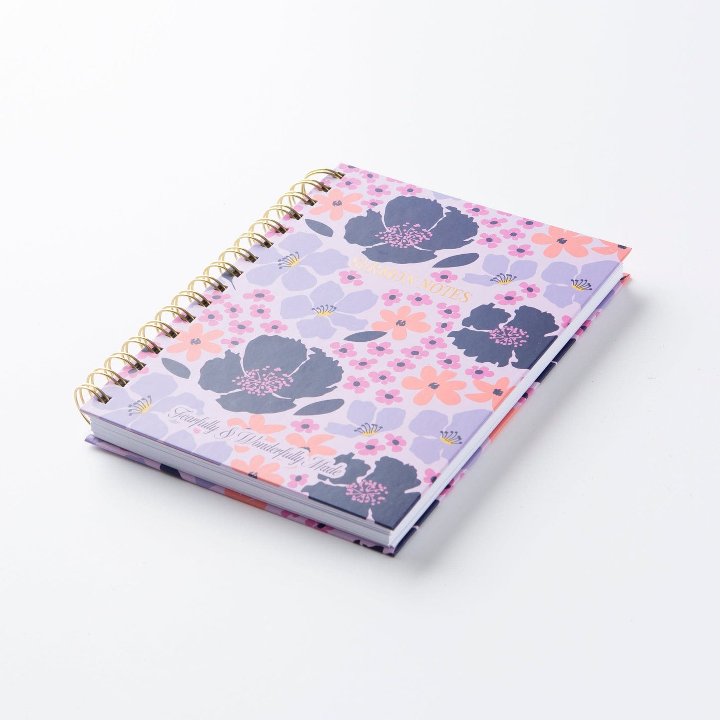 Purple Floral Sermon Notes and Journal