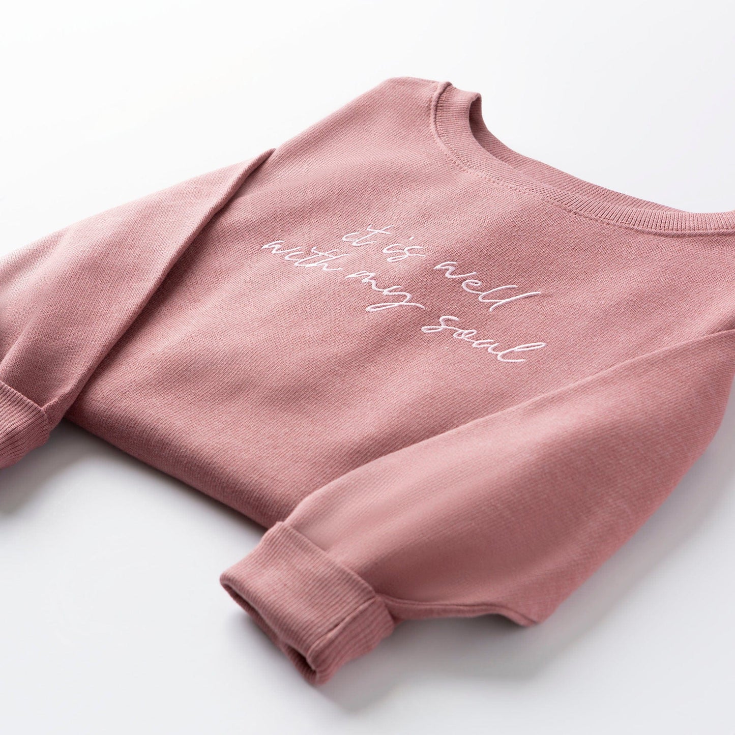 Embroidered It is Well Sweatshirt