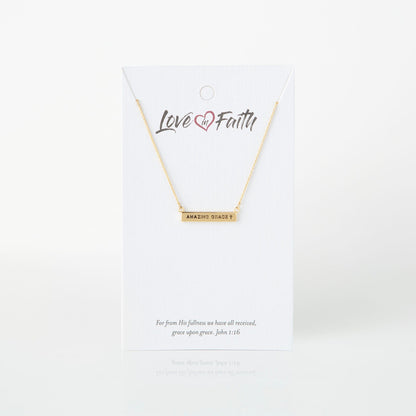 Amazing Grace ID Necklace