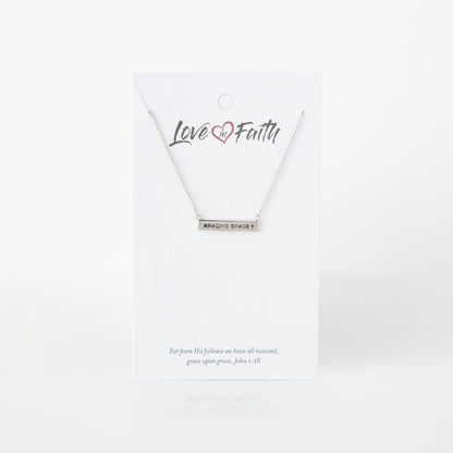 Amazing Grace ID Necklace
