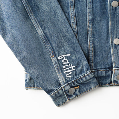 Vintage Washed Faith Denim Jacket