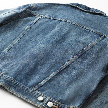 Vintage Washed Love Like Jesus Denim Jacket