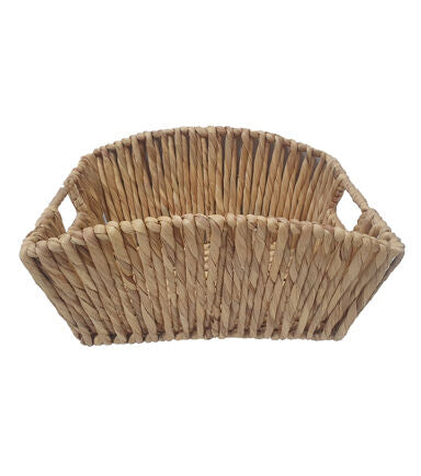16 x 12 Natural Water Hyacinth Woven Basket by Place   Time