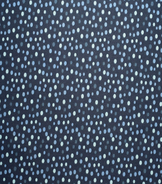 Blue Dots Cotton Fabric by Quilter s Showcase