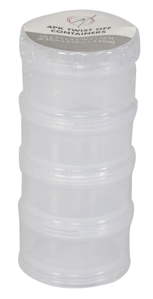 Everything Mary 2.5 Plastic Stack   Twist Off Containers 4pk