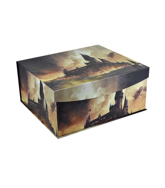 16 Watercolor Castle Fliptop Box by Place   Time