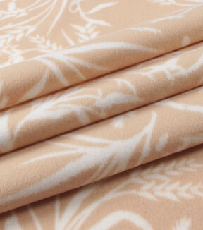 Brown Wheat Blizzard Fleece Fabric