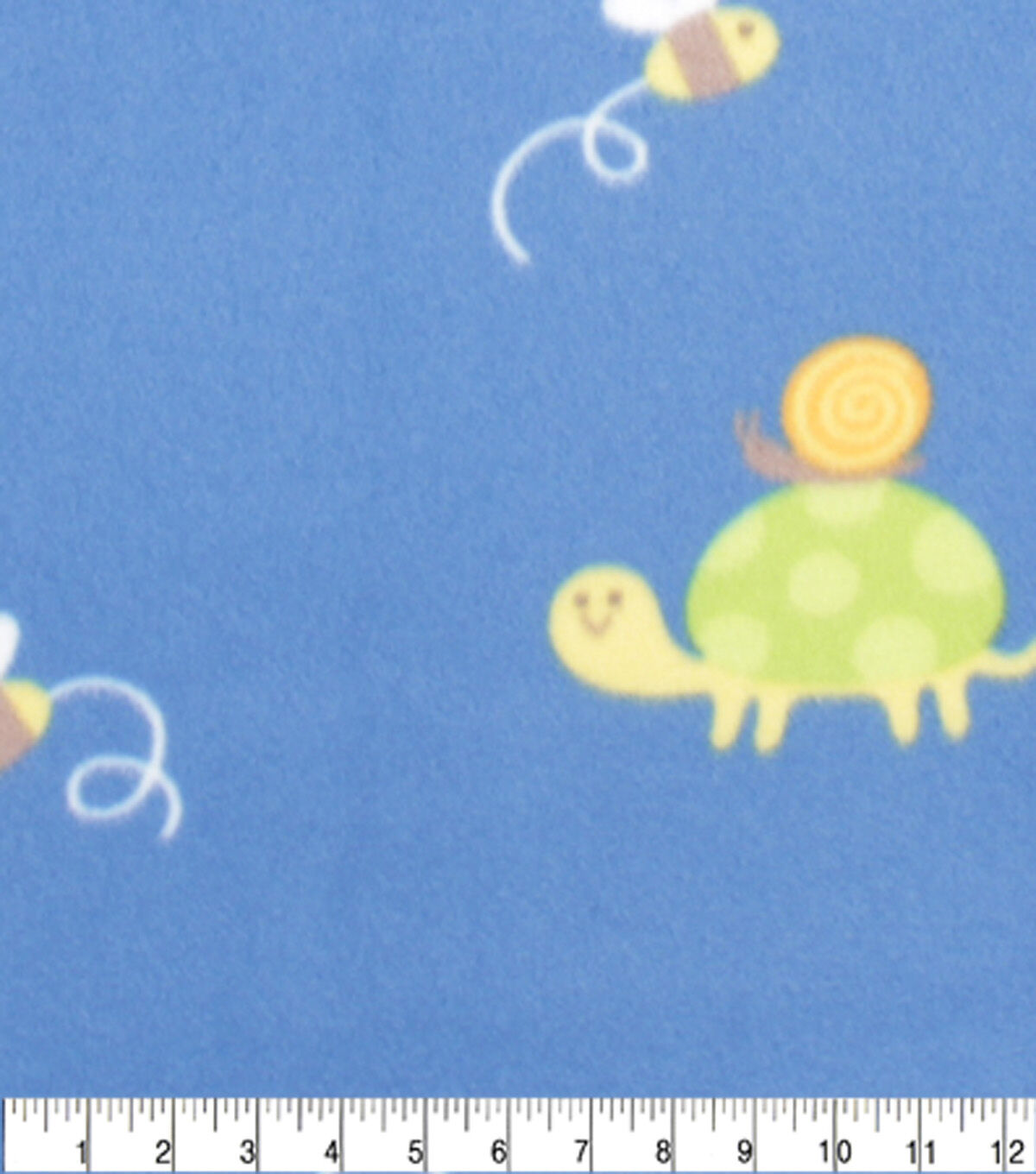 Cute Creatures Blizzard Prints Fleece Fabric