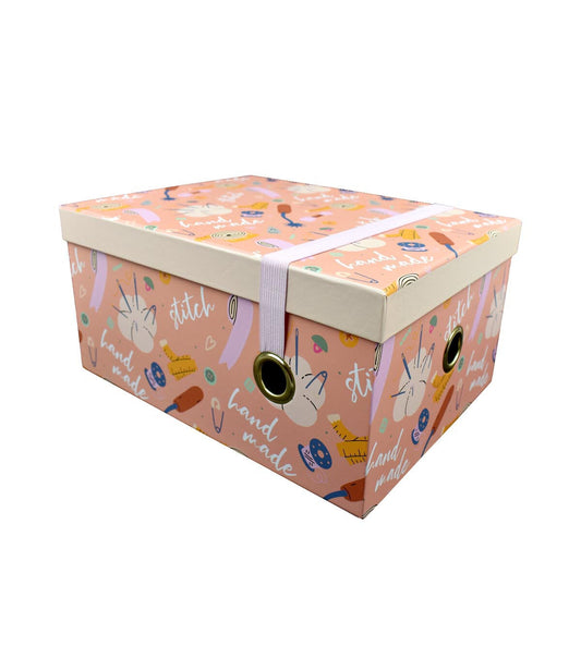 12 Sew   Craft Rectangle Box With Elastic Strap by Hudson 43