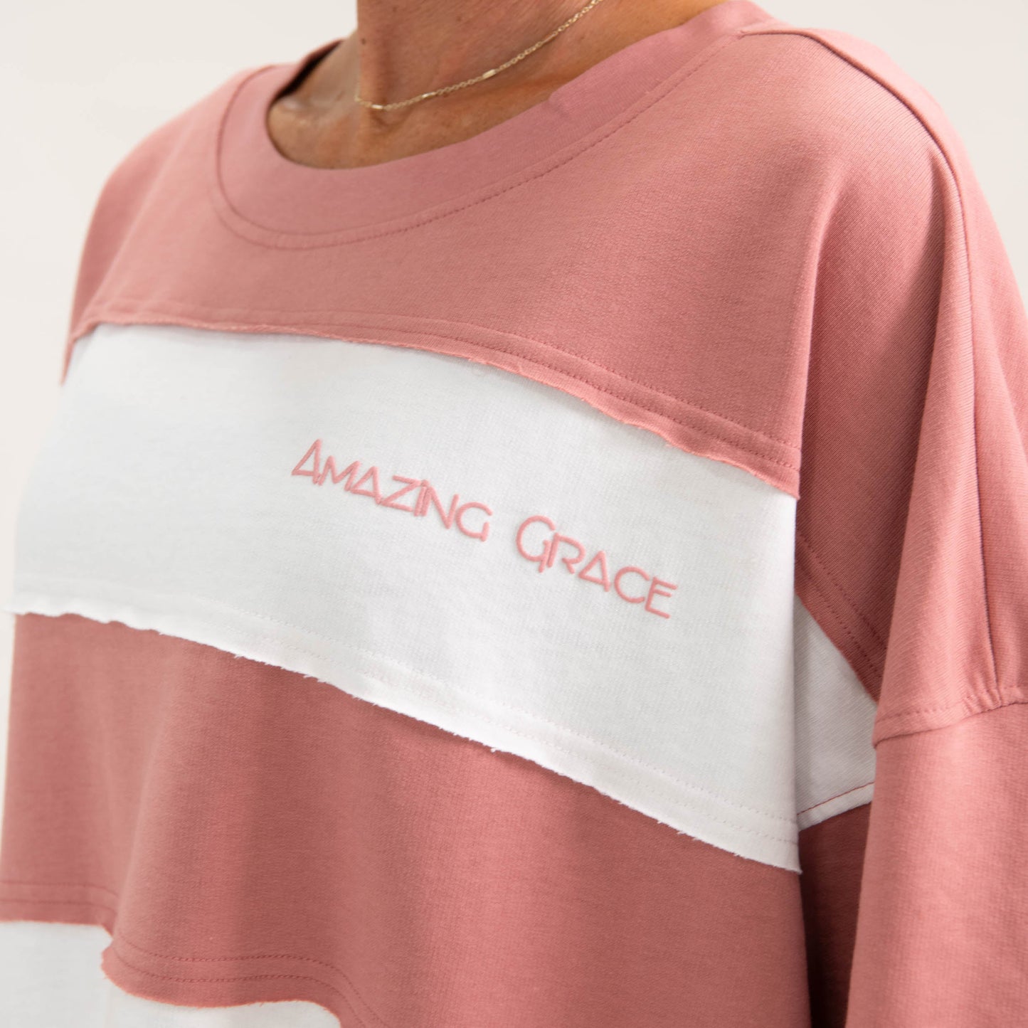 Amazing Grace Oversized Stripe Tee