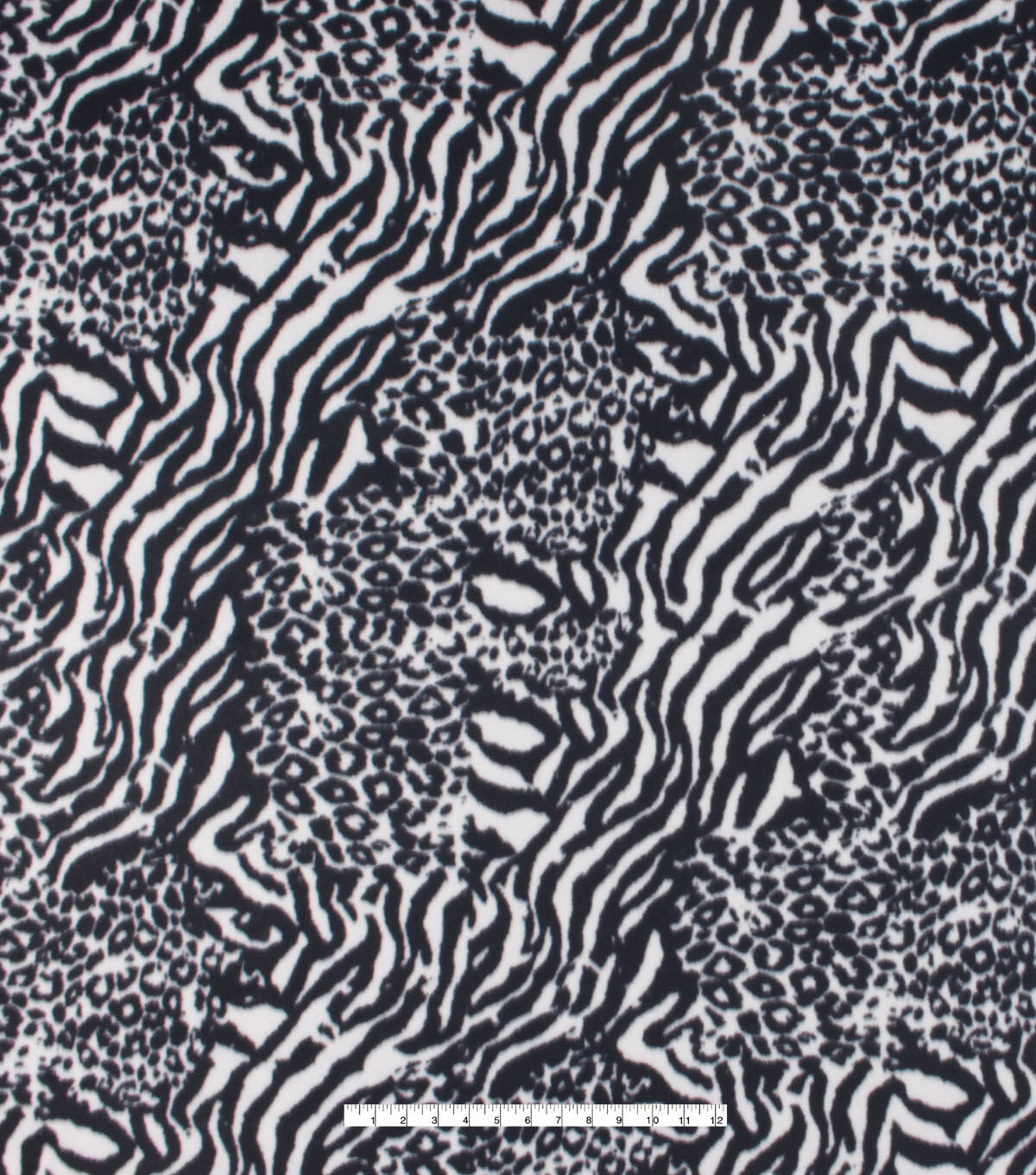 Multi Animal Blizzard Fleece Fabric