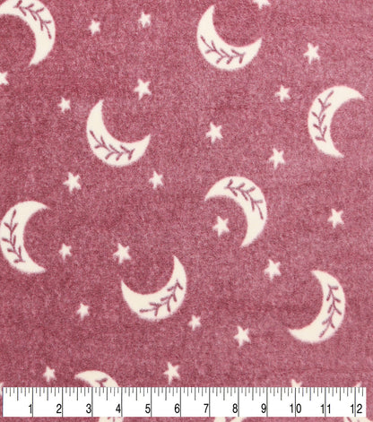 Celestial Moon Luxe Fleece Fabric