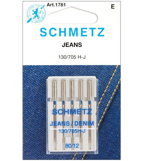 Schmetz Denim/Jeans Machine Needles 5 pk Size 12/80